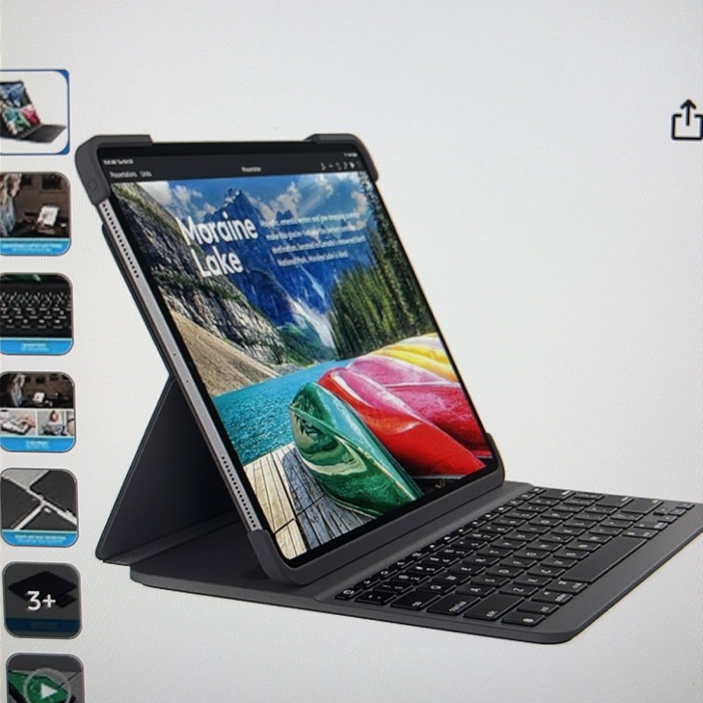 Logitech Gray Tablet Keyboard Case - Picture 4 of 5